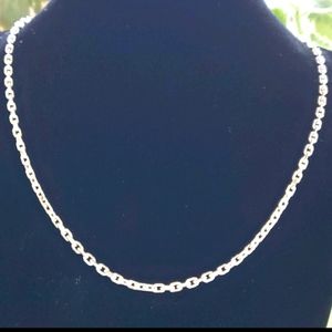Silver Mariner Link Chain Necklace